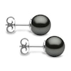 Thumbnail Image 3 of Yoko London Classic 18ct White Gold Black Tahitian Pearl Stud Earrings