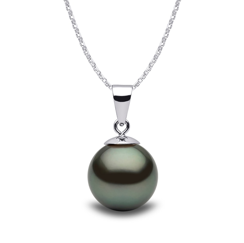 Main Image 1 of Yoko London Classic 18ct White Gold Black Tahitian Pearl Pendant