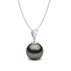 Thumbnail Image 3 of Yoko London Classic 18ct White Gold Black Tahitian Pearl Pendant