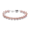 Thumbnail Image 0 of Yoko London Classic 18ct White Gold Pink Freshwater Pearl Strand Bracelet