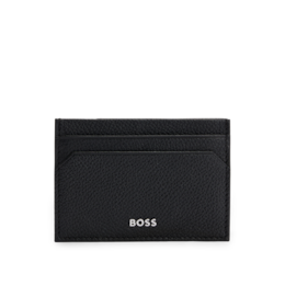 BOSS Highway Men's Black Leather Card Holder