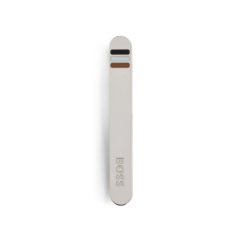 Main Image 2 of BOSS Iconic Men's Logo 3 Colour Enamel Brass Tie Clip