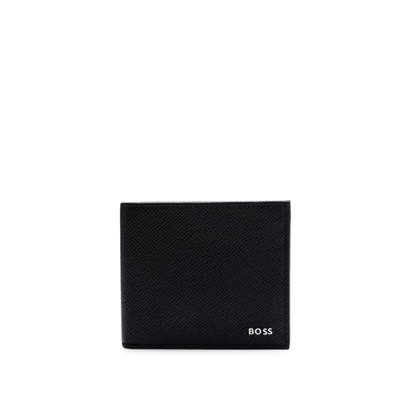 Main Image 1 of BOSS Shotgun Men's Black Rich Grain 8CC Wallet