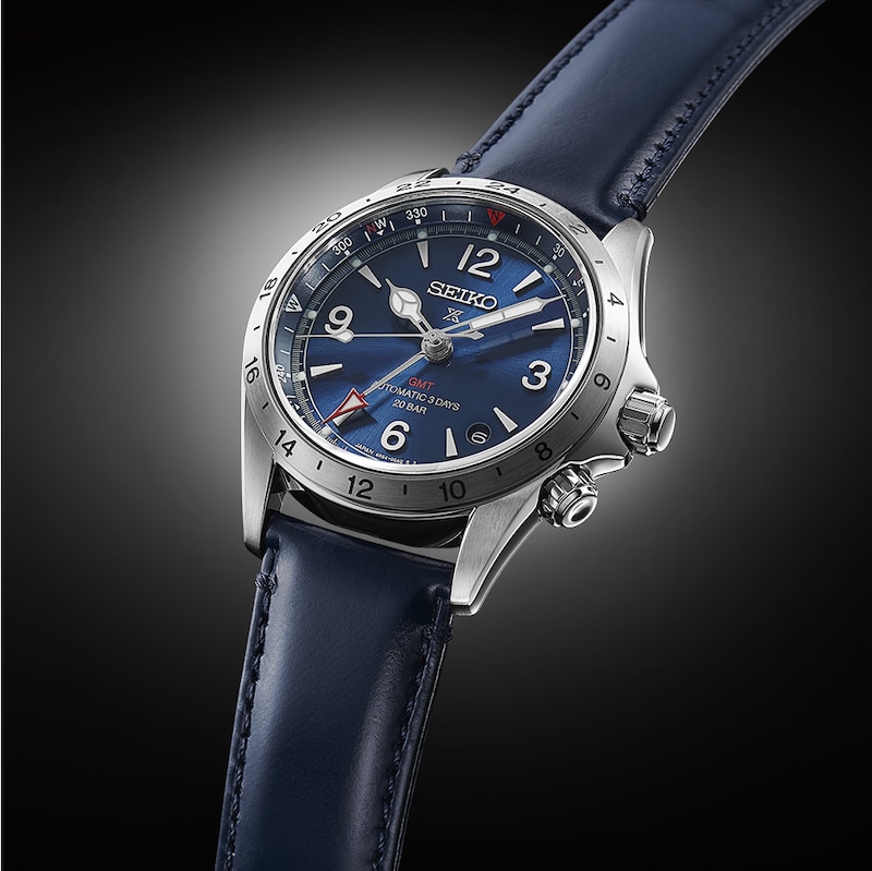 Seiko Prospex Men's Blue Dial & Leather Strap Watch