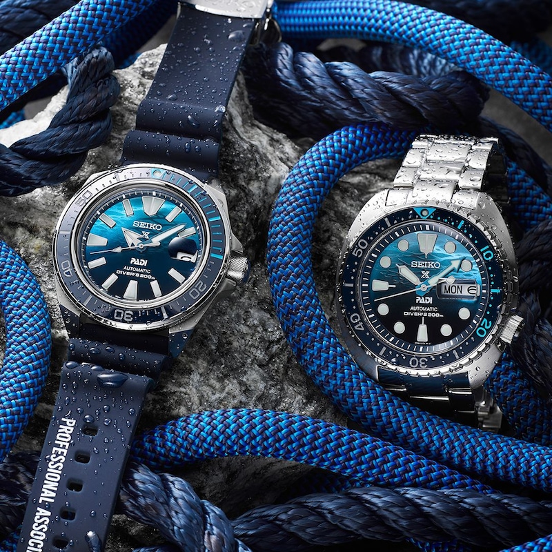 Seiko Prospex 'Great Blue' Samurai - Scuba PADI Special Edition Strap Watch