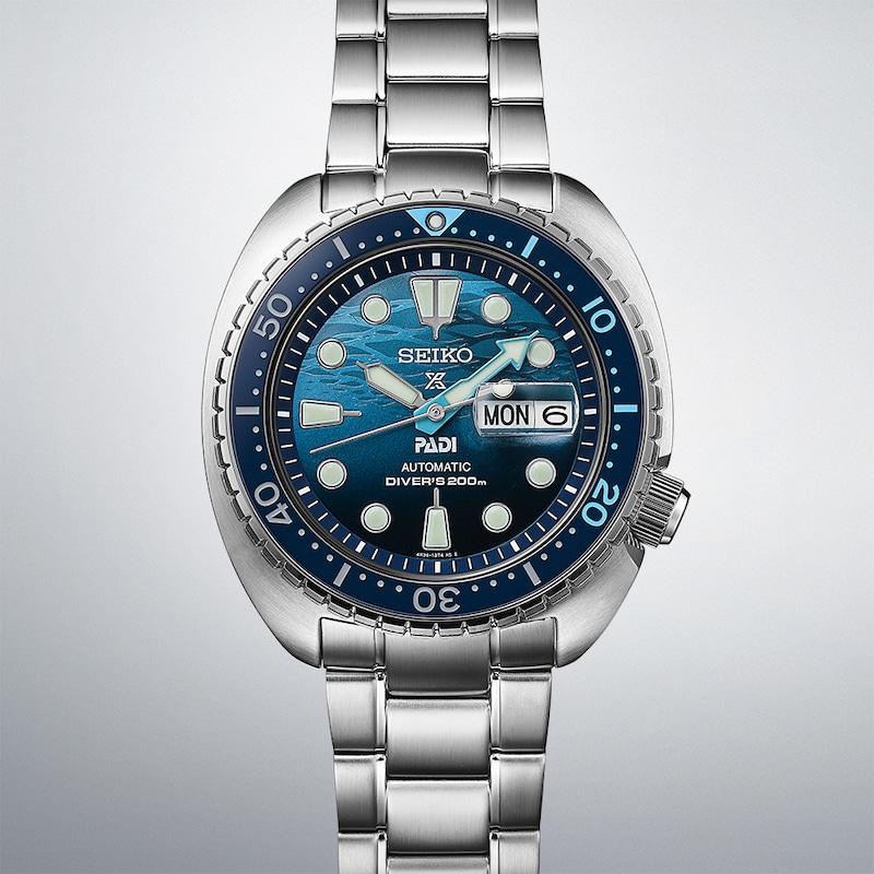 Seiko Prospex 'Great Blue' Turtle Scuba PADI Special Edition Bracelet Watch