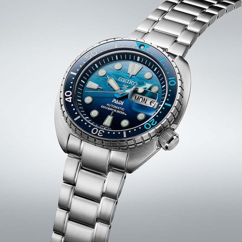 Seiko Prospex 'Great Blue' Turtle Scuba PADI Special Edition Bracelet Watch