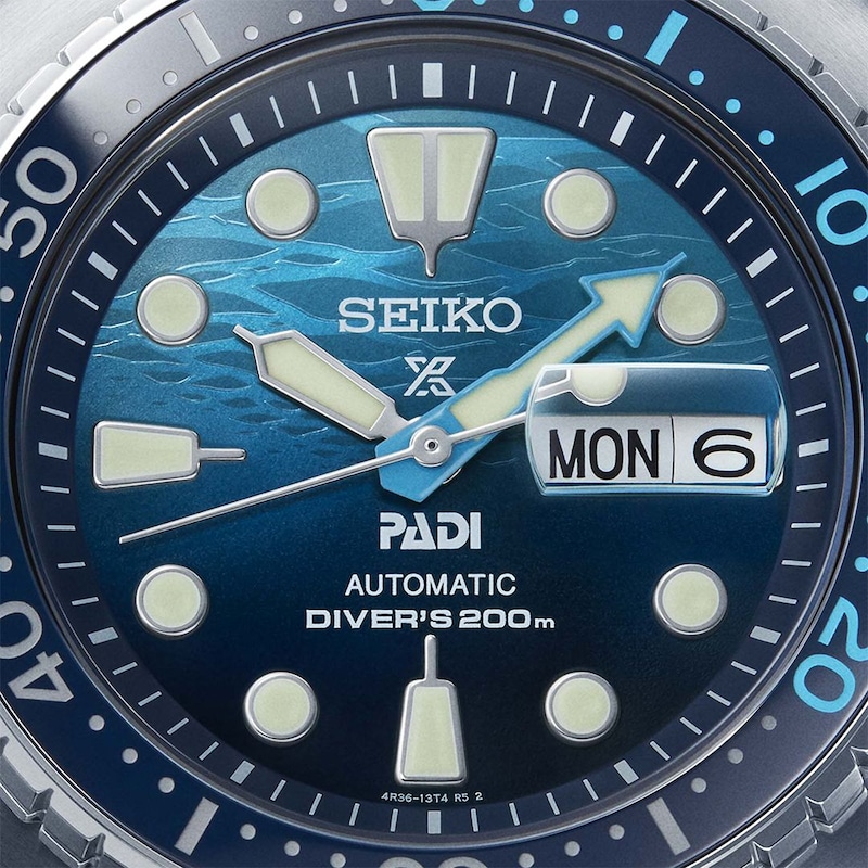 Seiko Prospex 'Great Blue' Turtle Scuba PADI Special Edition Bracelet Watch