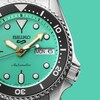 Thumbnail Image 3 of Seiko 5 Sports SKX 'Midi' Teal Dial Stainless Steel Bracelet Watch