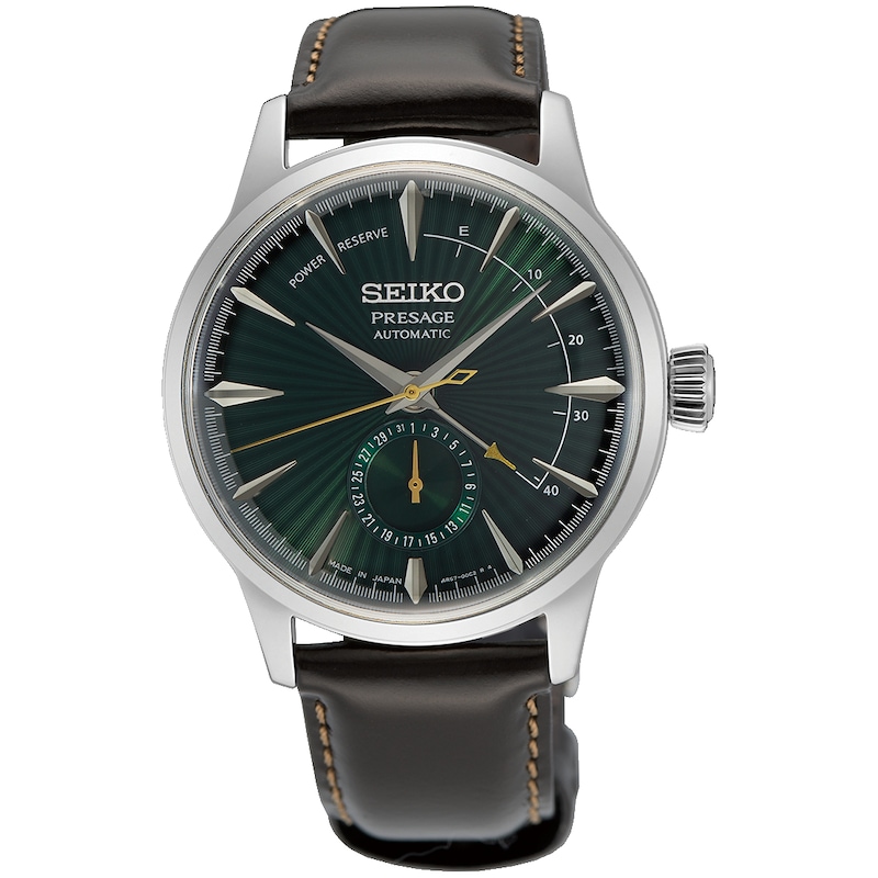 Seiko Presage ‘Midnight Mockingbird’ Cocktail Time Power Indicator Strap Watch