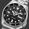 Thumbnail Image 2 of Seiko 5 Sports SKX 'Midi' Black Dial Stainless Steel Bracelet Watch