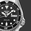 Thumbnail Image 3 of Seiko 5 Sports SKX 'Midi' Black Dial Stainless Steel Bracelet Watch