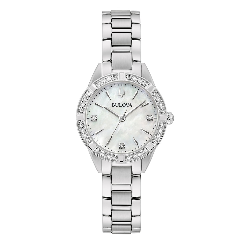 Bulova Classic Sutton Mother-of-Pearl Dial & Stainless Steel Bracelet Watch