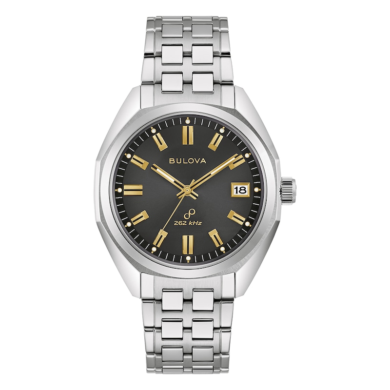 Bulova Jet Star Men's Grey Dial & Stainless Steel Steel Bracelet Watch