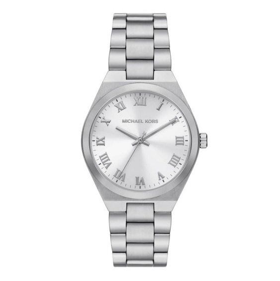 Michael Kors Lennox Ladies’ Silver Dial & Stainless Steel Watch