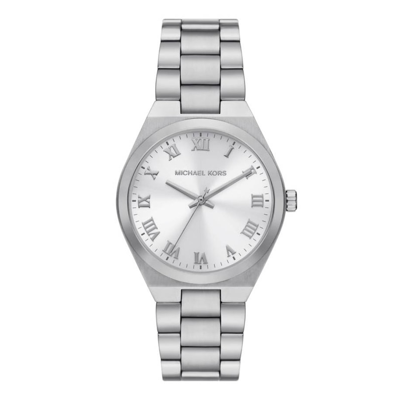 Michael Kors Lennox Ladies' Silver Dial & Stainless Steel Watch