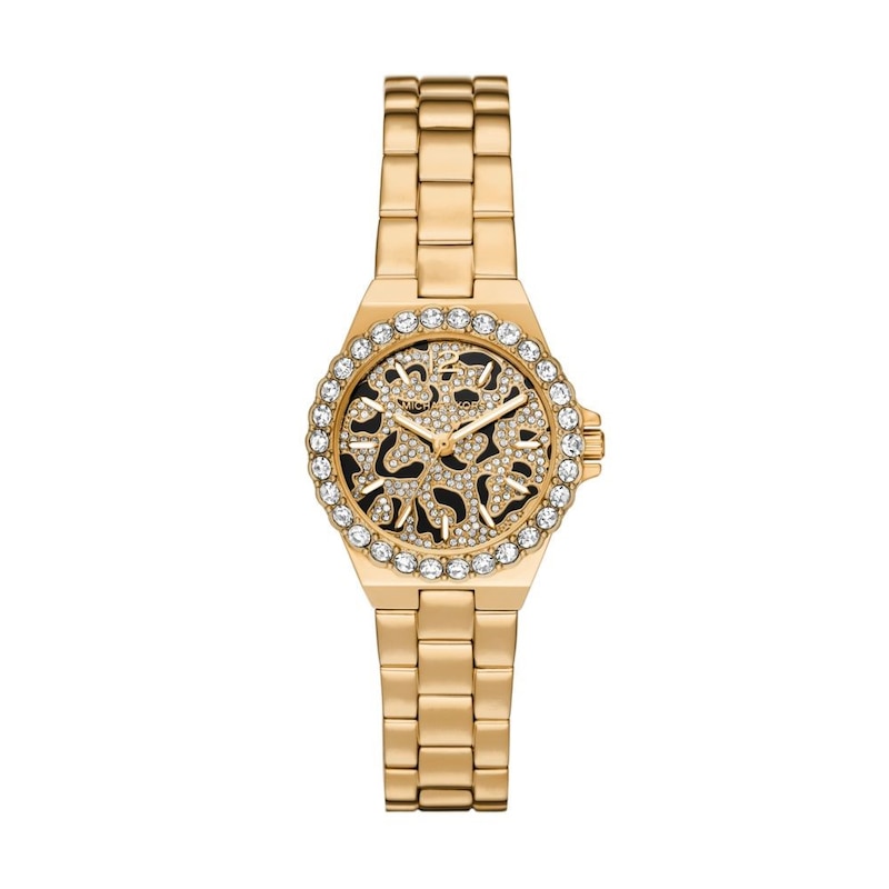 Main Image 1 of Michael Kors Lennox Ladies' Cheetah Print & Gold Tone Bracelet Watch