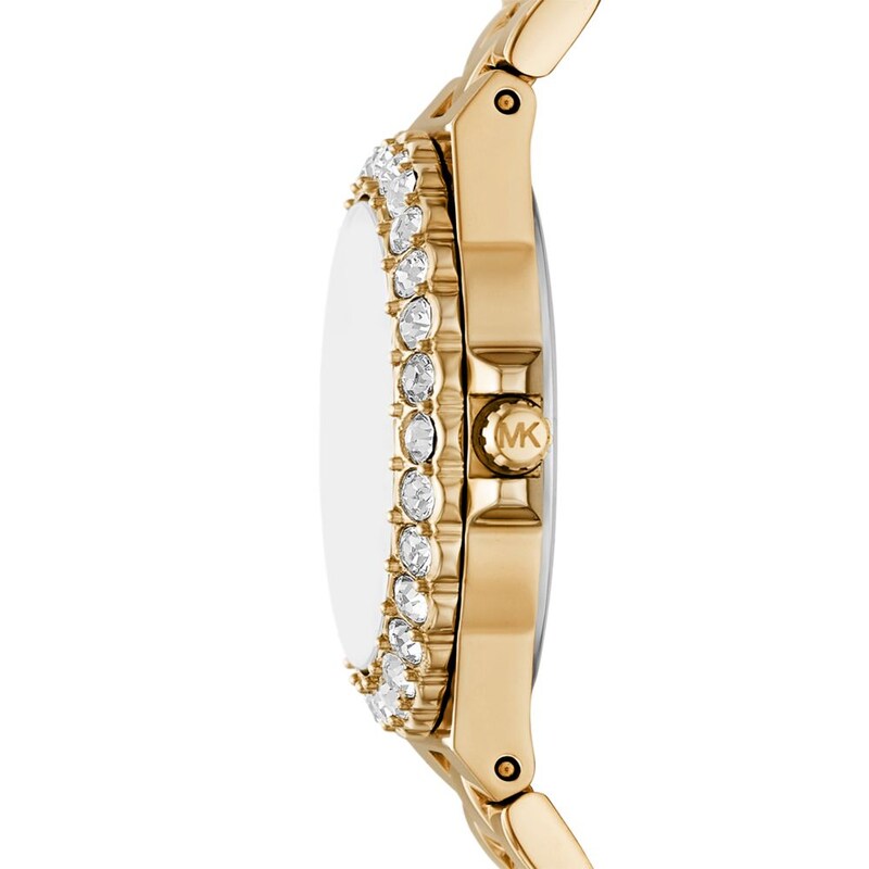 Main Image 3 of Michael Kors Lennox Ladies' Green Dial & Gold Tone Steel Bracelet Watch