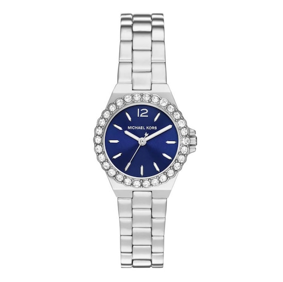 Michael Kors Lennox Ladies’ Blue Dial & Stainless Steel Bracelet Watch