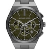 Thumbnail Image 3 of Michael Kors Lennox Men's Green Dial & Gunmetal Stainless Steel Watch
