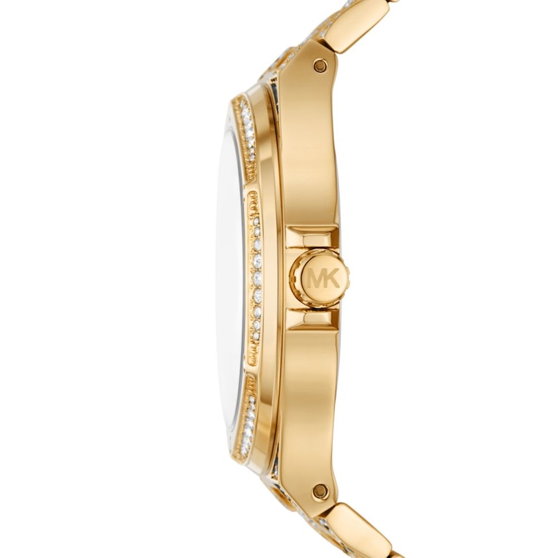 Main Image 3 of Michael Kors Lennox Cheetah Print Gold Tone Stainless Steel Watch