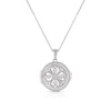 Thumbnail Image 0 of Sterling Silver 0.07ct Diamond Round Locket Pendant