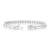 Thumbnail Image 2 of Sterling Silver 0.15ct Diamond Half Set Heart Bracelet