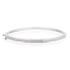 Thumbnail Image 1 of Sterling Silver 0.25ct Diamond Hexagon Bangle