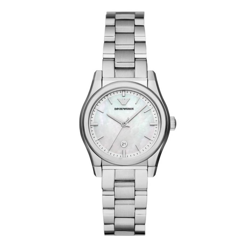 Emporio Armani Ladies' MOP Dial & Stainless Steel Bracelet Watch