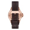 Thumbnail Image 1 of Emporio Armani Men's Rose Gold-Tone & Blue Dial Leather Strap Watch