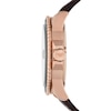 Thumbnail Image 2 of Emporio Armani Men's Rose Gold-Tone & Blue Dial Leather Strap Watch