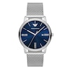 Thumbnail Image 1 of Emporio Armani Men's Blue Dial & Stainless Steel Mesh Watch