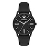 Thumbnail Image 0 of Emporio Armani Men's Black Dial & Black Leather Strap Watch