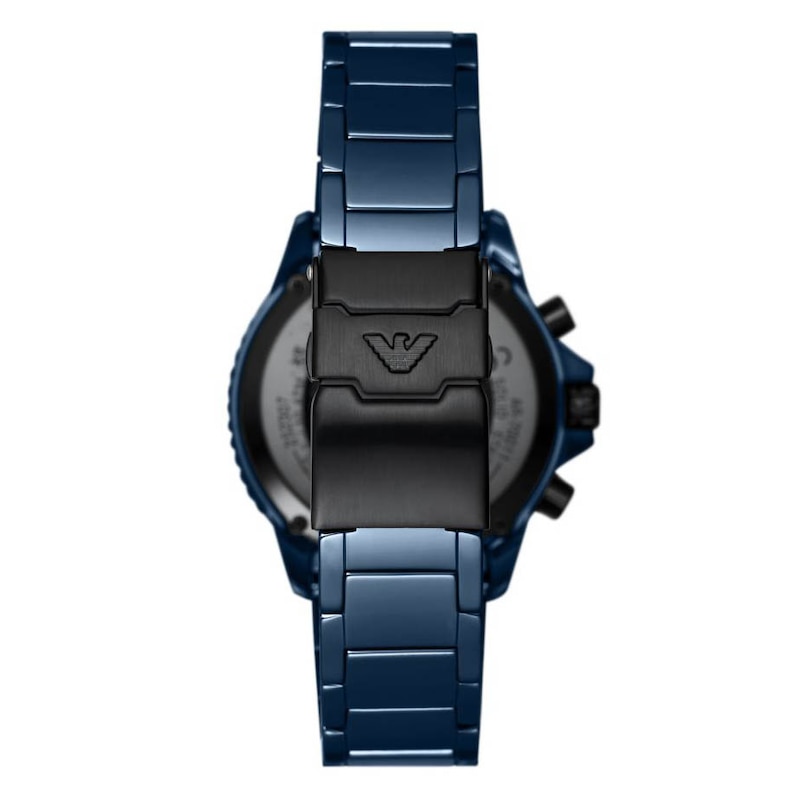 Main Image 2 of Emporio Armani Men's Chronograph Blue Dial & Blue Ceramic Bracelet Watch