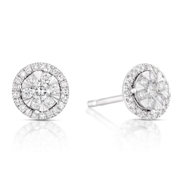 Diamond Cluster Earrings