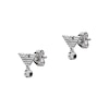 Thumbnail Image 0 of Emporio Armani Sterling Silver Crystal Eagle Logo Stud Earrings