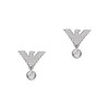 Thumbnail Image 1 of Emporio Armani Sterling Silver Crystal Eagle Logo Stud Earrings