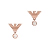 Thumbnail Image 1 of Emporio Armani Ladies' CZ & Logo Rose-Tone Earrings