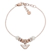 Thumbnail Image 0 of Emporio Armani Rose Gold Plated Silver Faux Pearl & Crystal Bracelet