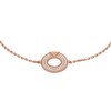 Thumbnail Image 1 of Emporio Armani Rose Gold Plated Silver Crystal Circle Chain Bracelet