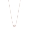 Thumbnail Image 0 of Emporio Armani Rose Gold Plated Silver Crystal Circle Pendant Necklace