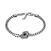 Thumbnail Image 0 of Emporio Armani Men's Stainless Steel Dual Ring Bead Chain Bracelet