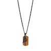 Thumbnail Image 0 of Emporio Armani Men's Black Stainless Steel Wood Dog Tag Necklace