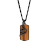 Thumbnail Image 2 of Emporio Armani Men's Black Stainless Steel Wood Dog Tag Necklace