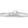 Thumbnail Image 1 of Sterling Silver Multi Snake Chain Tassel Bracelet