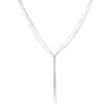 Thumbnail Image 0 of Sterling Silver Multi Snake Chain Tassel Necklace