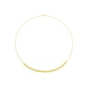 Thumbnail Image 2 of 9ct Yellow Gold Diamond Cut Bead Station Necklace