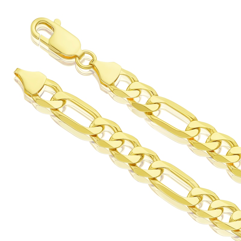 Men's 9ct Yellow Gold Figaro Chain Bracelet