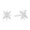 Thumbnail Image 1 of Sterling Silver Cubic Zirconia Northern Star Stud Earrings