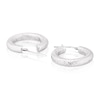 Thumbnail Image 2 of Sterling Silver Diamond Cut Hoop Earrings